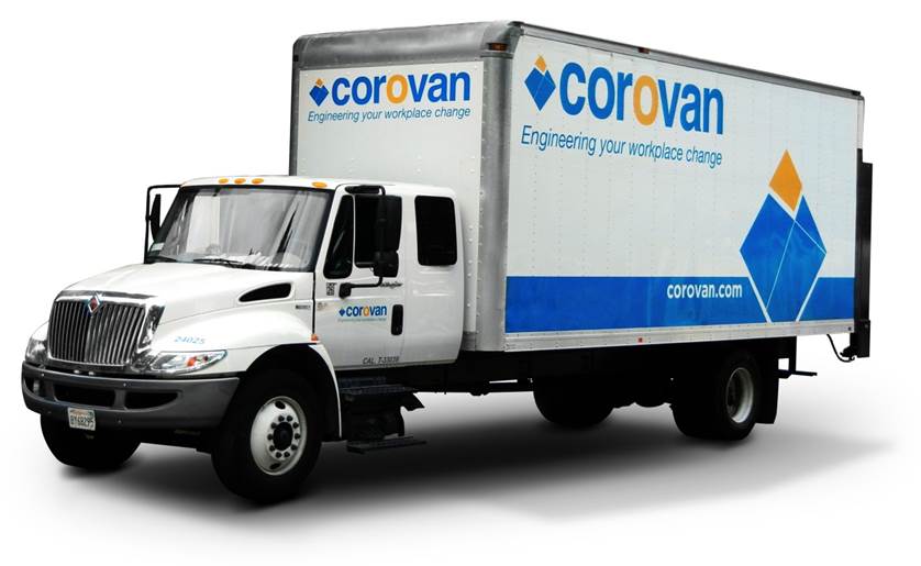 Office Moving Services - Corovan Truck